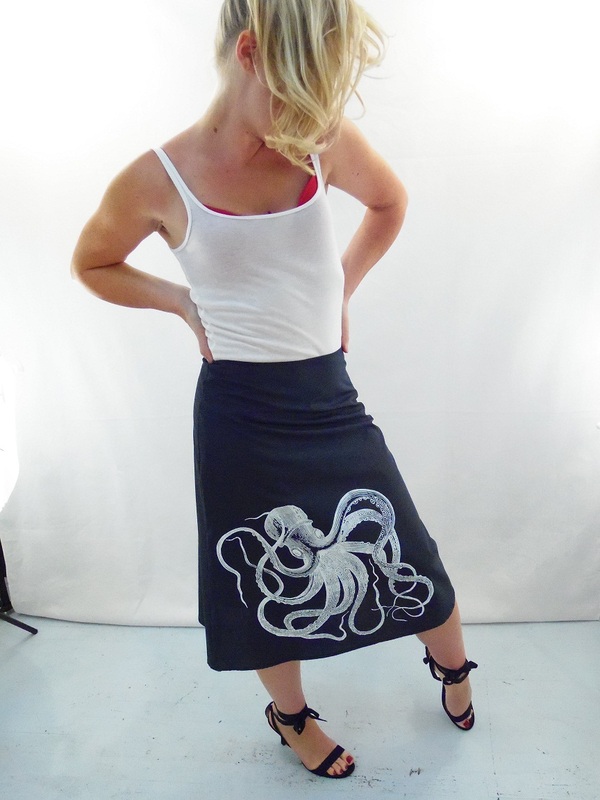 octopus a-line skirt
